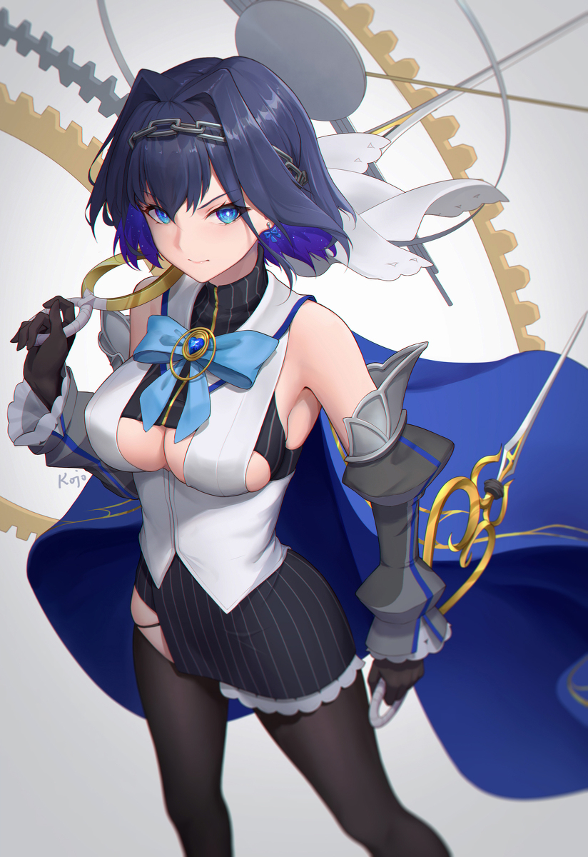 This is a pixiv picture whose title is Ouro Kronii.