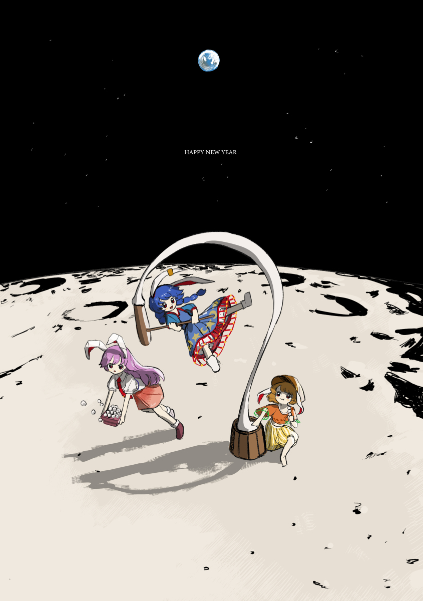 This is a pixiv picture whose title is 卯年.