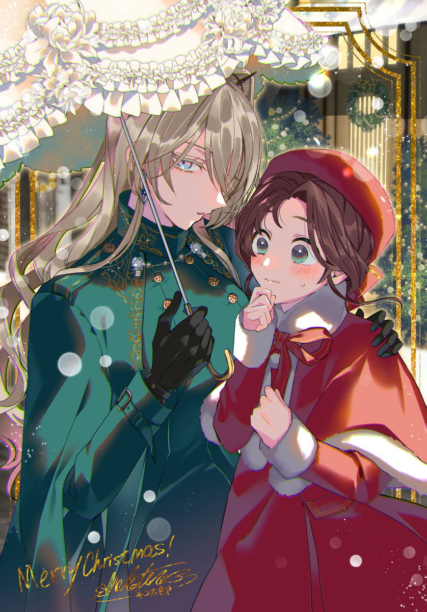 This is a pixiv picture whose title is メリクリ＆あけおめ.