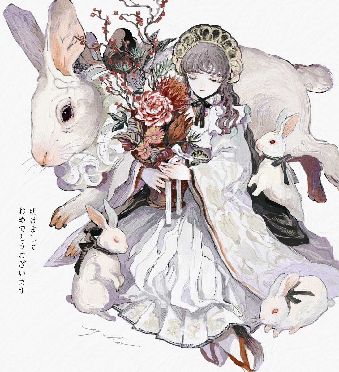 This is a pixiv picture whose title is 新年.