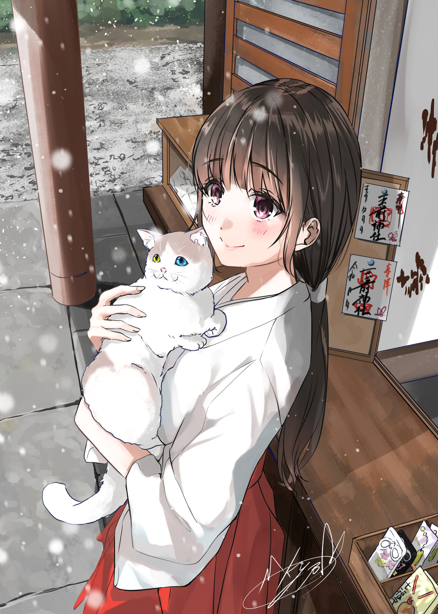 This is a pixiv picture whose title is お参りに沢山来てくれるといいね.