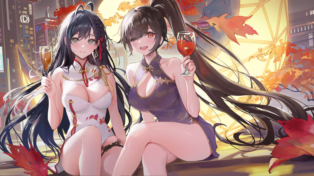 This is a pixiv picture whose title is 凛夜＆不破咲.