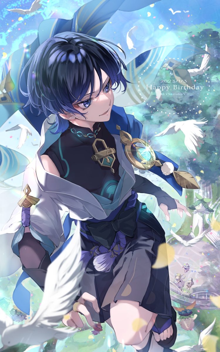 This is a pixiv picture whose title is 放浪者生誕祭2023.
