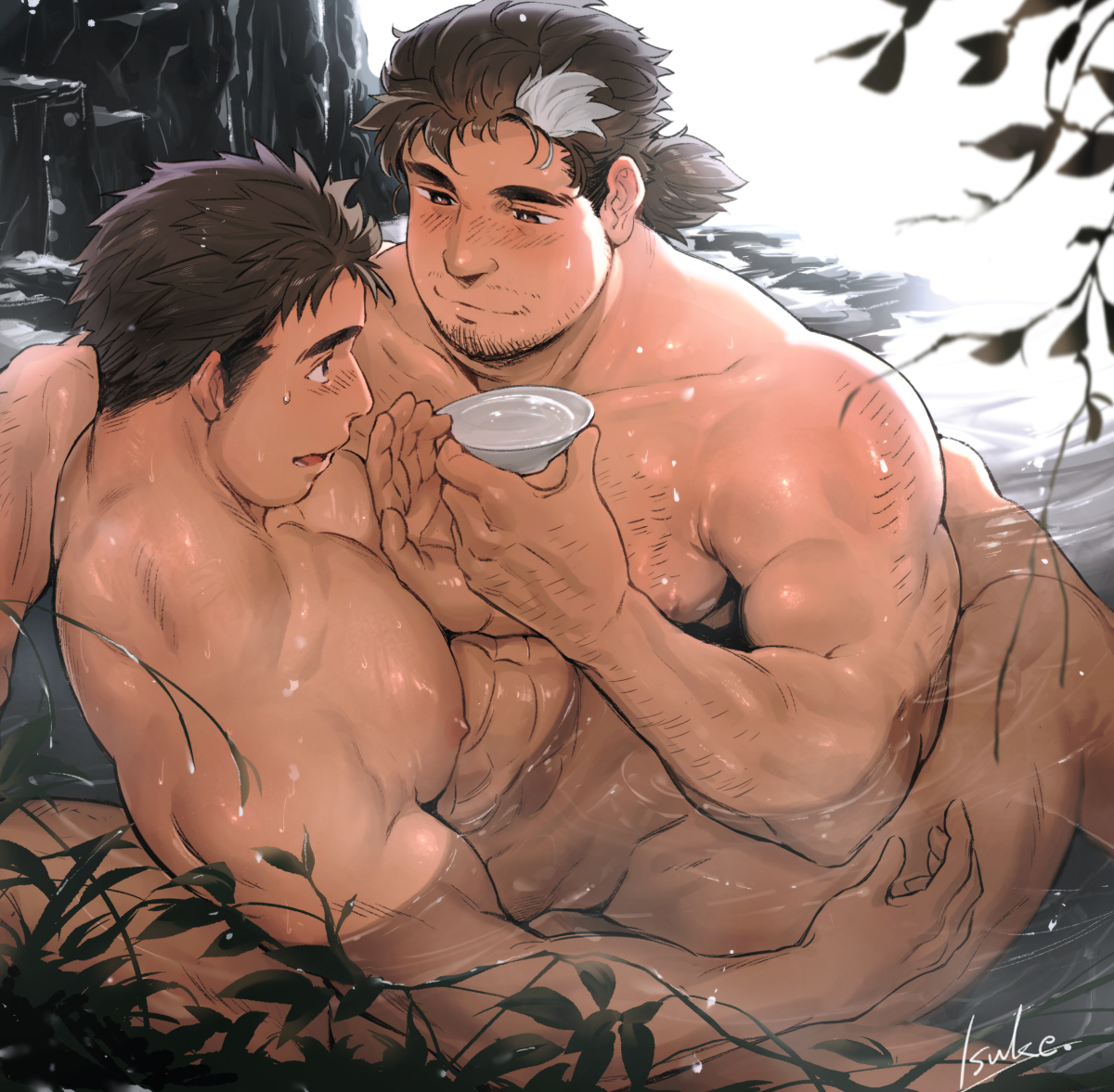 This is a pixiv picture whose title is commission.