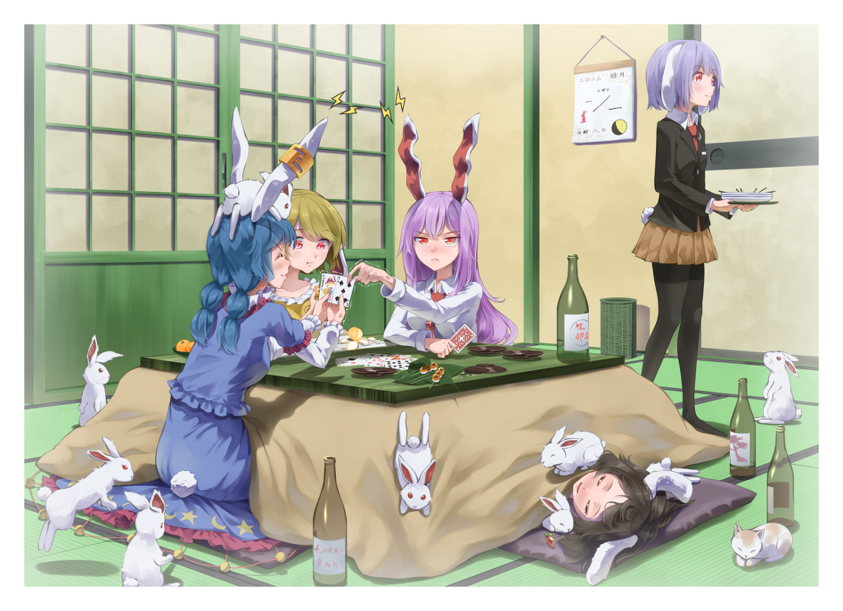 This is a pixiv picture whose title is Rabbits.