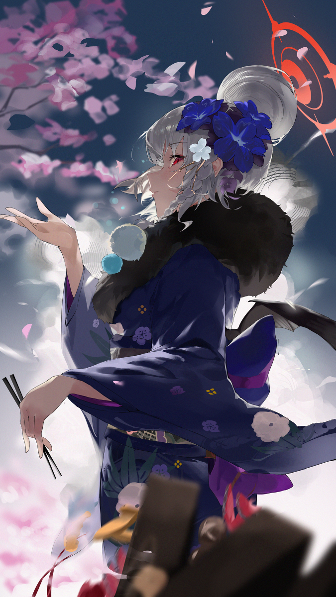 This is a pixiv picture whose title is EAT OR DIE👘.