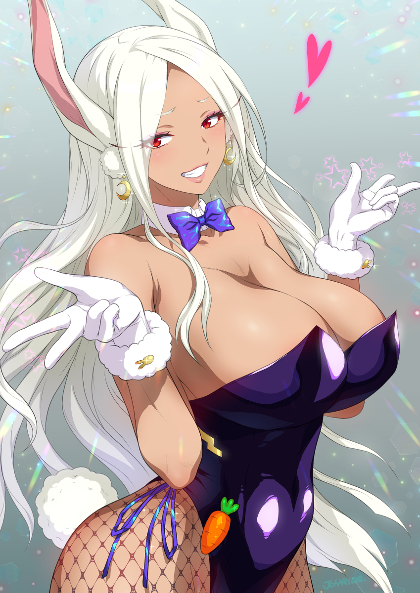 This is a pixiv picture whose title is 卯年なのでヒロアカのミルコさん♥.