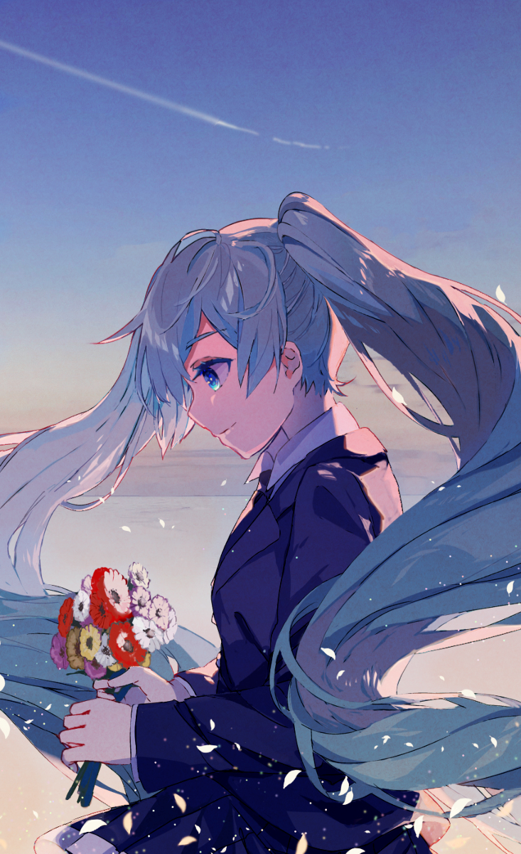 This is a pixiv picture whose title is 「扉を開いて彼方へと向かうあなたへ」.