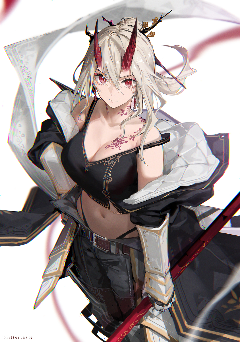 This is a pixiv picture whose title is Oni onna.