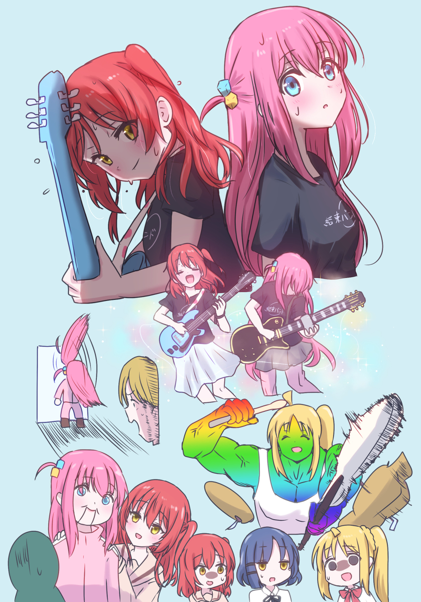 This is a pixiv picture whose title is ぽざろ第12話をまとめてみた🎸.