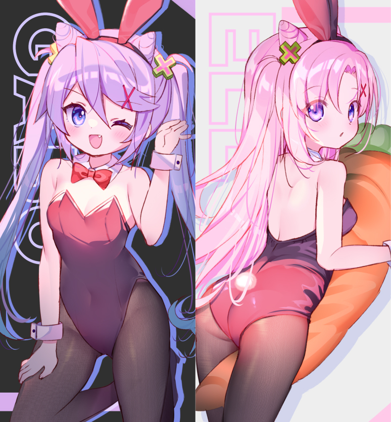 This is a pixiv picture whose title is 🐰🐰.