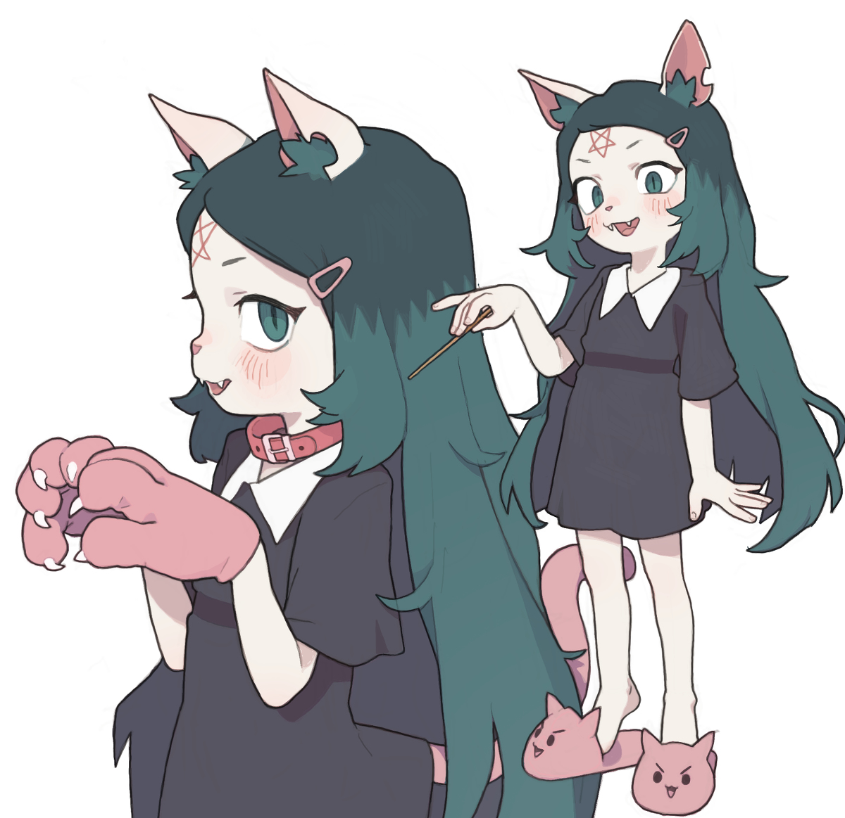 This is a pixiv picture whose title is Claire the not a cat.