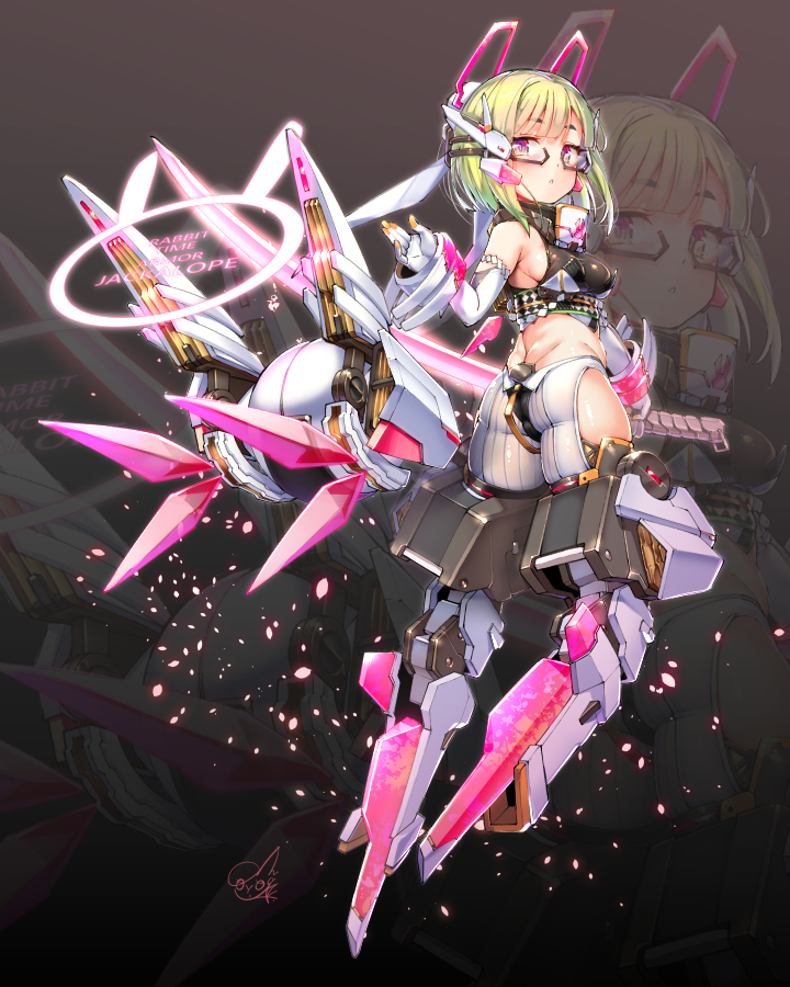 This is a pixiv picture whose title is メカバニーちゃん.