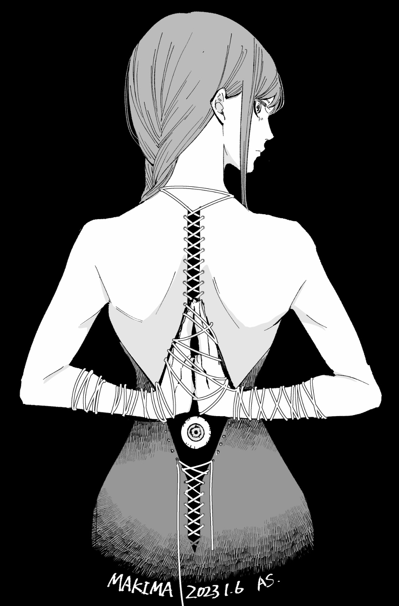 This is a pixiv picture whose title is マキマ.