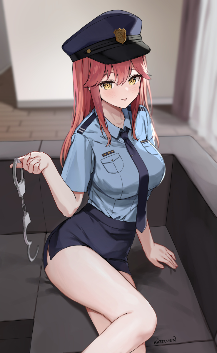 This is a pixiv picture whose title is You're under arrest.