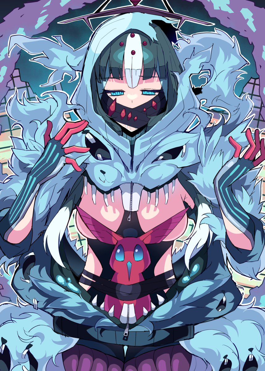 This is a pixiv picture whose title is 【轟絶女体擬人化】ハービセル.