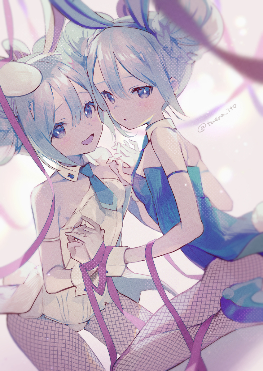 This is a pixiv picture whose title is 卯年なので.
