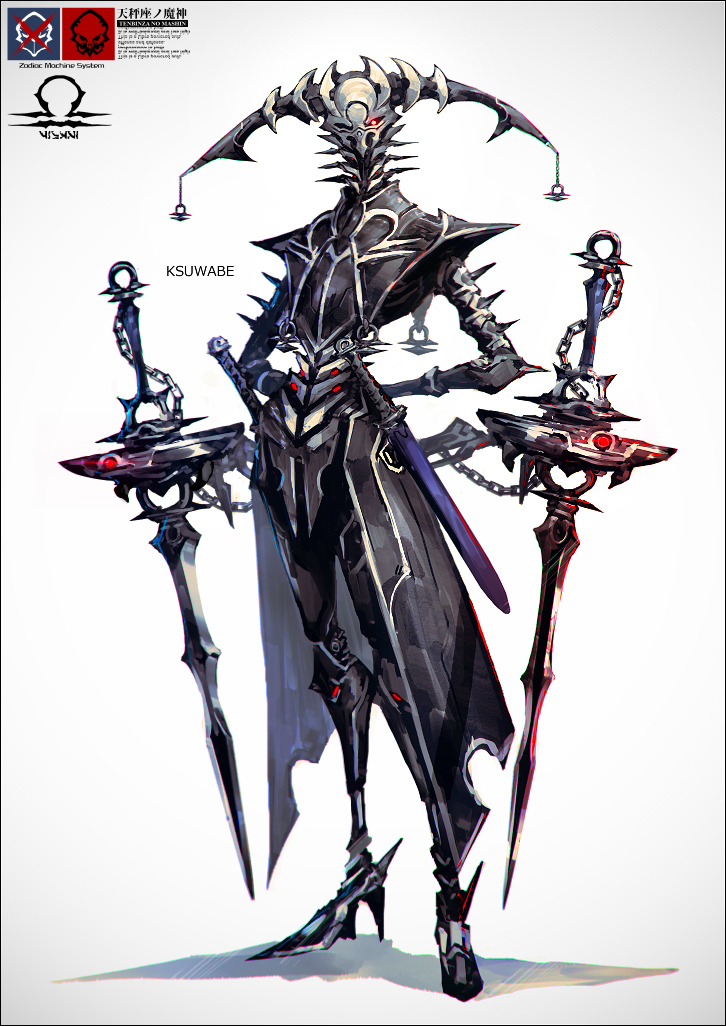 This is a pixiv picture whose title is ♎天秤座ノ魔神.