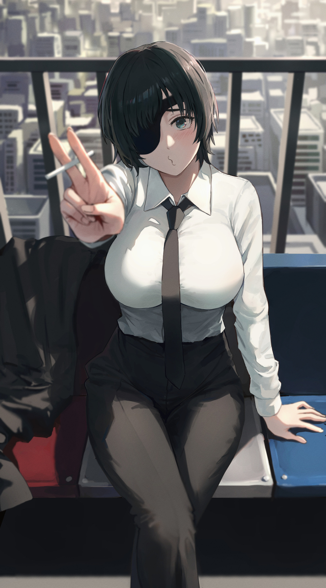 This is a pixiv picture whose title is タバコ.