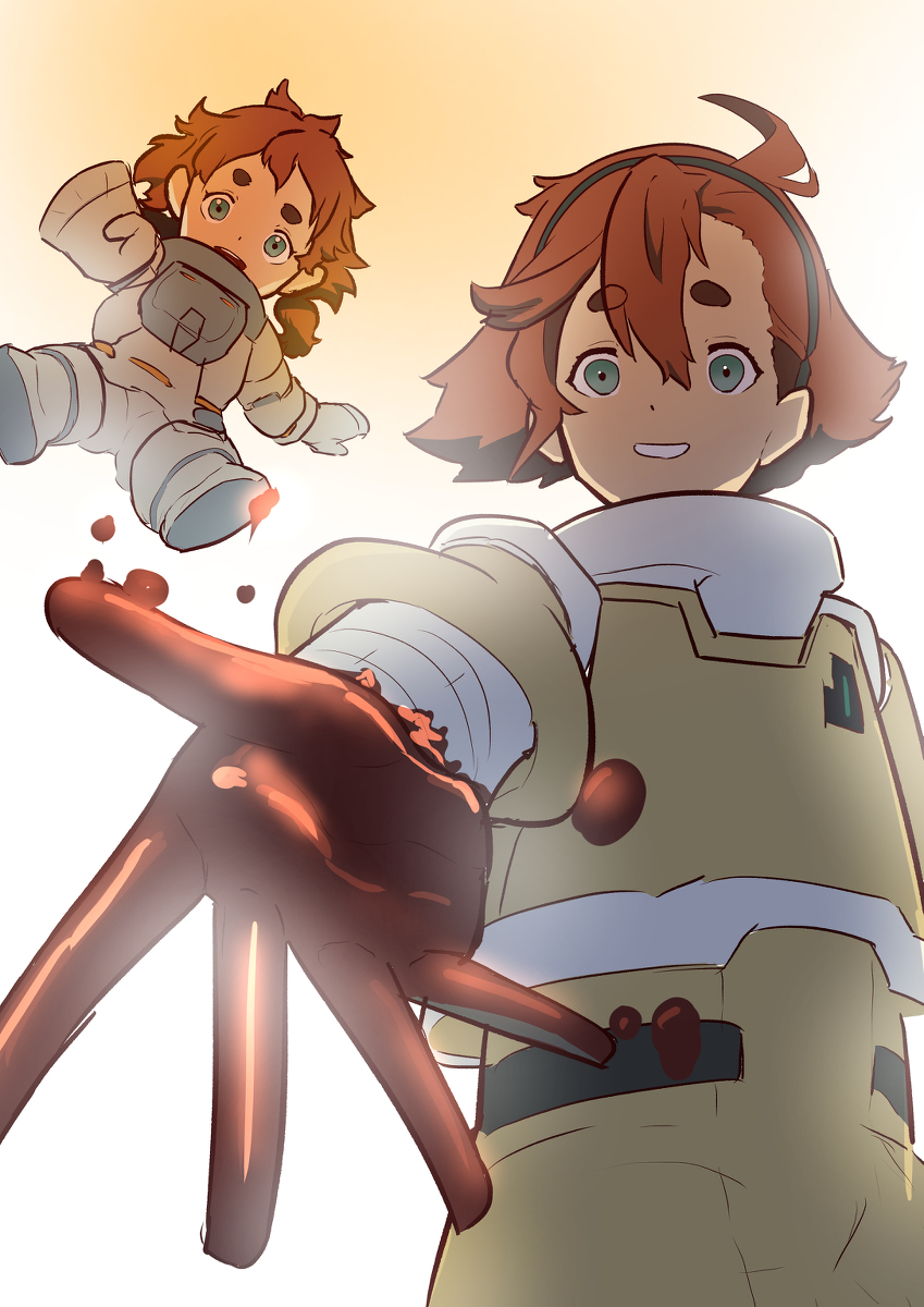 This is a pixiv picture whose title is 「助けに来たよ、ミオリネさん」.