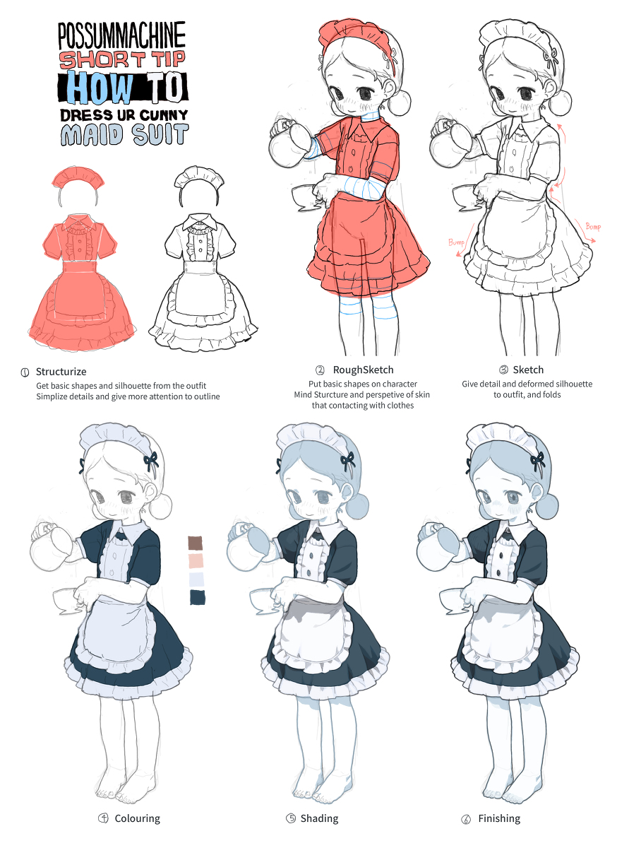This is a pixiv picture whose title is How to maid suit.
