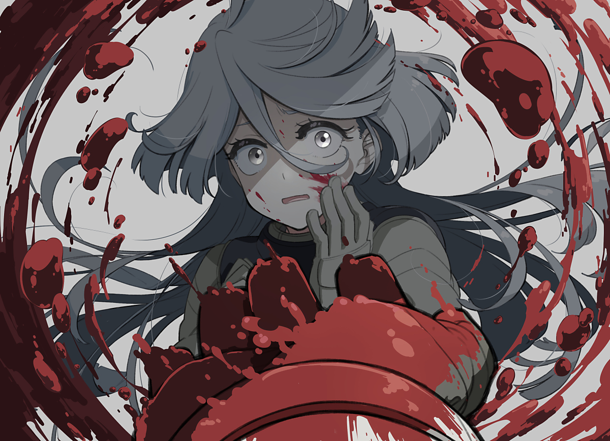 This is a pixiv picture whose title is 恐怖.
