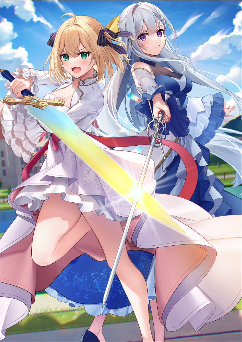 This is a pixiv picture whose title is 転生王女と天才令嬢の魔法革命6.