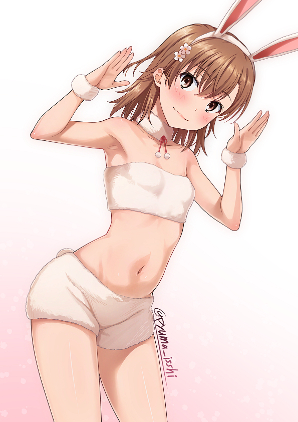 This is a pixiv picture whose title is みこうさぎ.