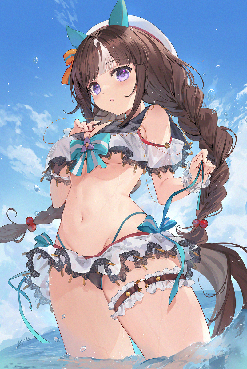 This is a pixiv picture whose title is 水着タルマエ.
