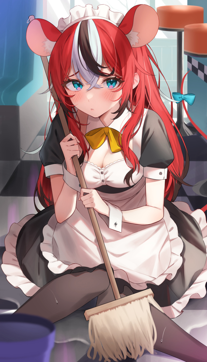 This is a pixiv picture whose title is メイドべーちゃん.