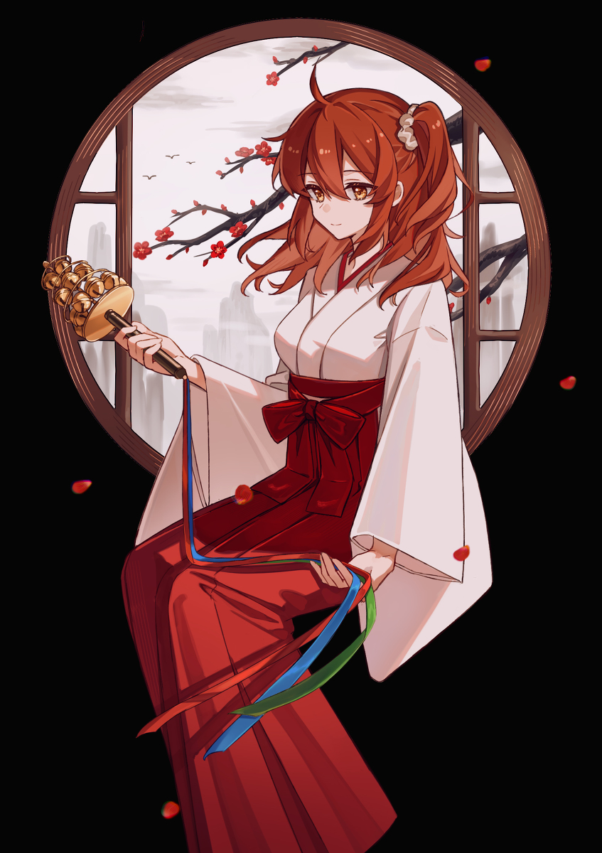 This is a pixiv picture whose title is 巫女ぐだ子ちゃ.