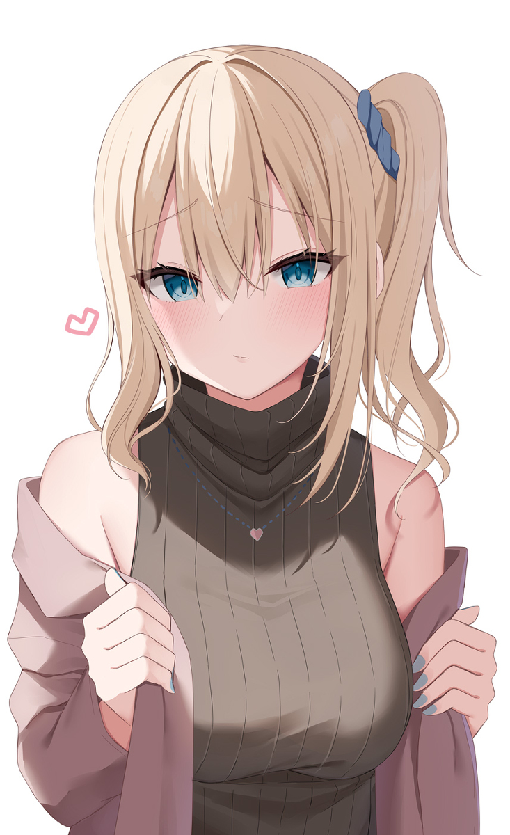 This is a pixiv picture whose title is 大人っぽい縦セタ早坂.