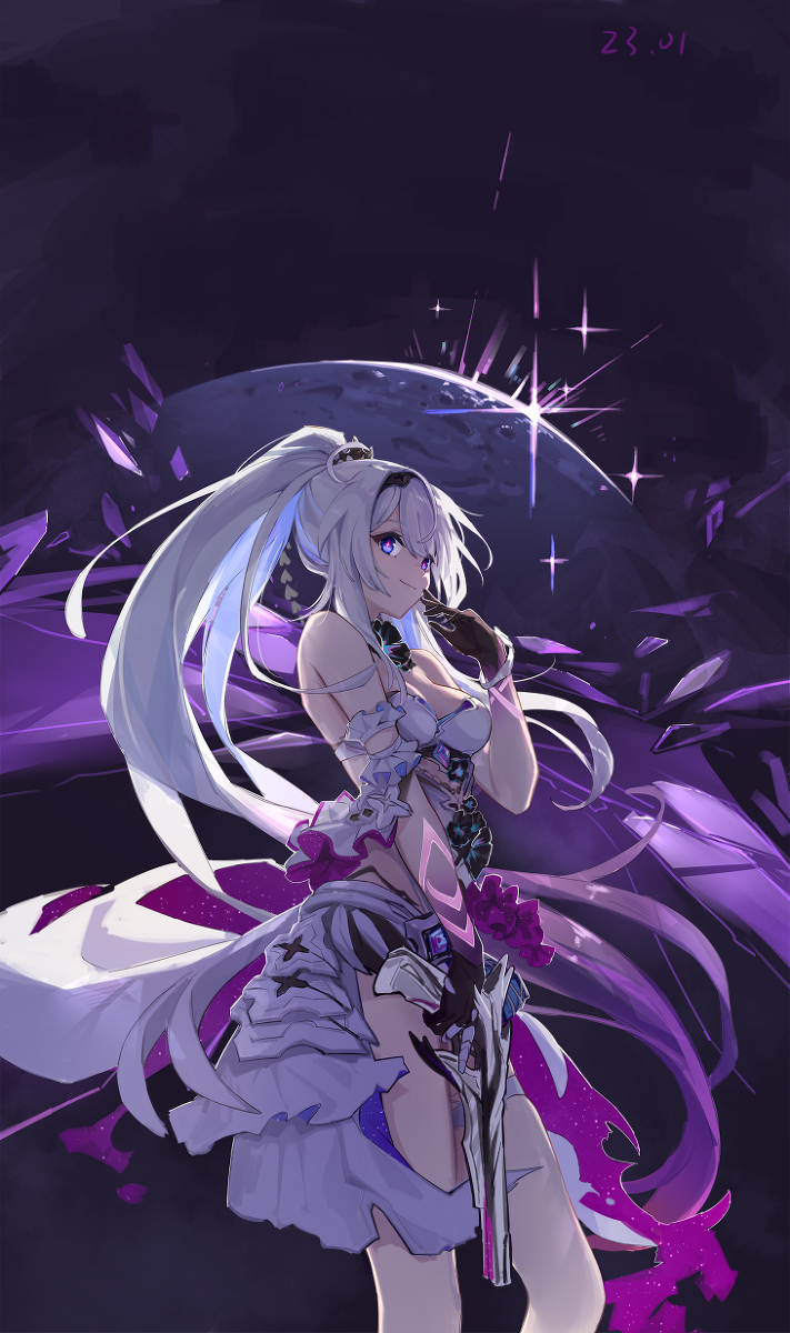 This is a pixiv picture whose title is 终焉琪亚娜.