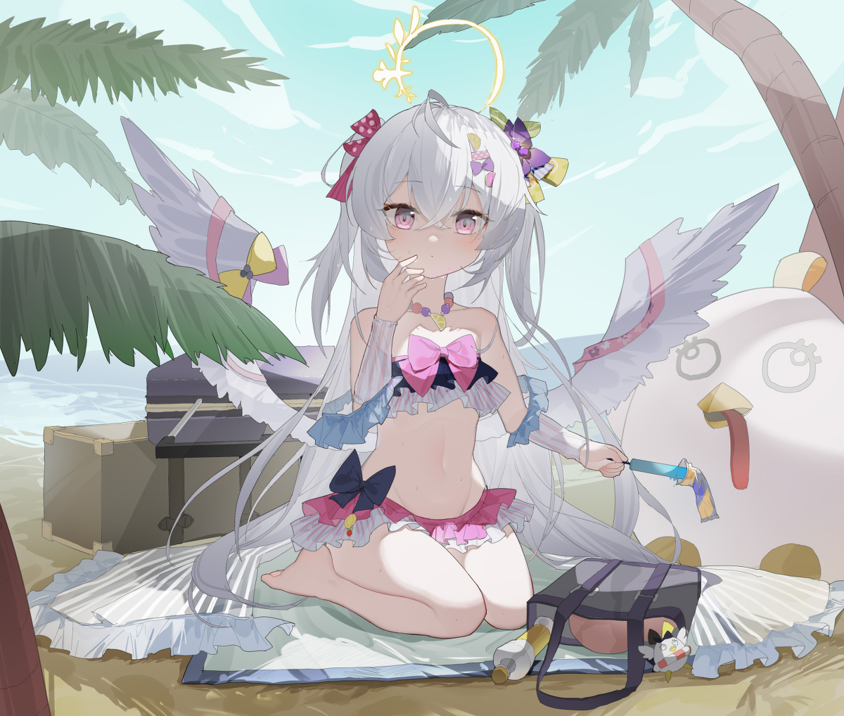 This is a pixiv picture whose title is 水灵灵的小梓.