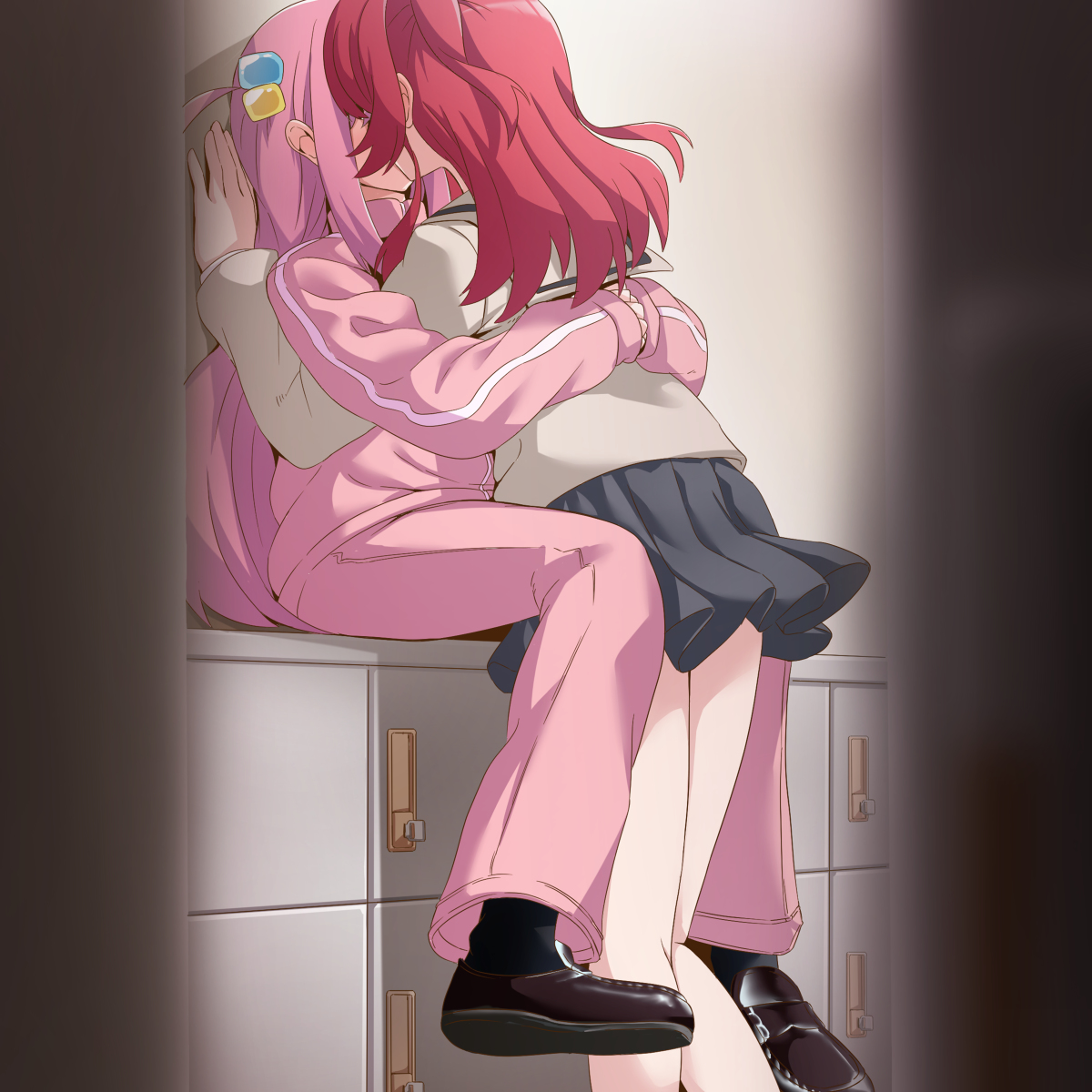 This is a pixiv picture whose title is モブ子は見た.