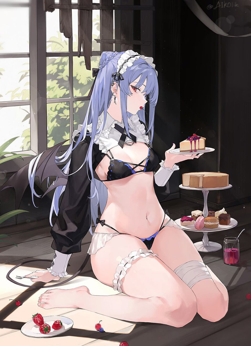 This is a pixiv picture whose title is NIYAメイド.