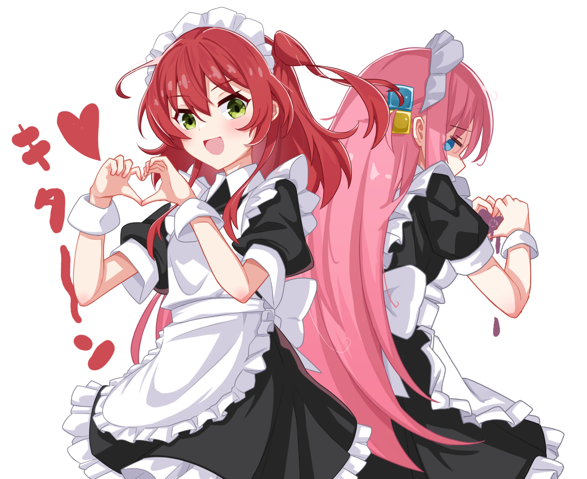 This is a pixiv picture whose title is メイド服ぼ喜多.