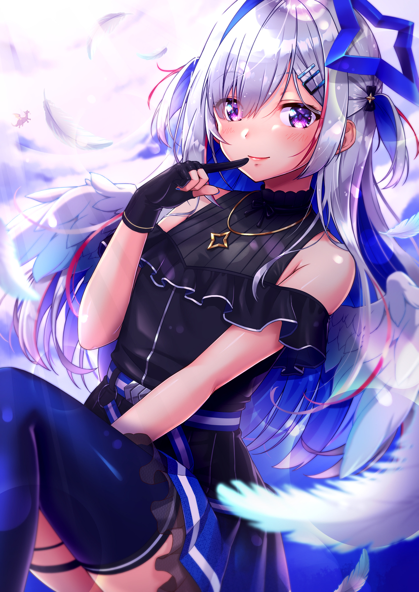 This is a pixiv picture whose title is 【ホロライブ】天音かなた　その2【新衣装】.