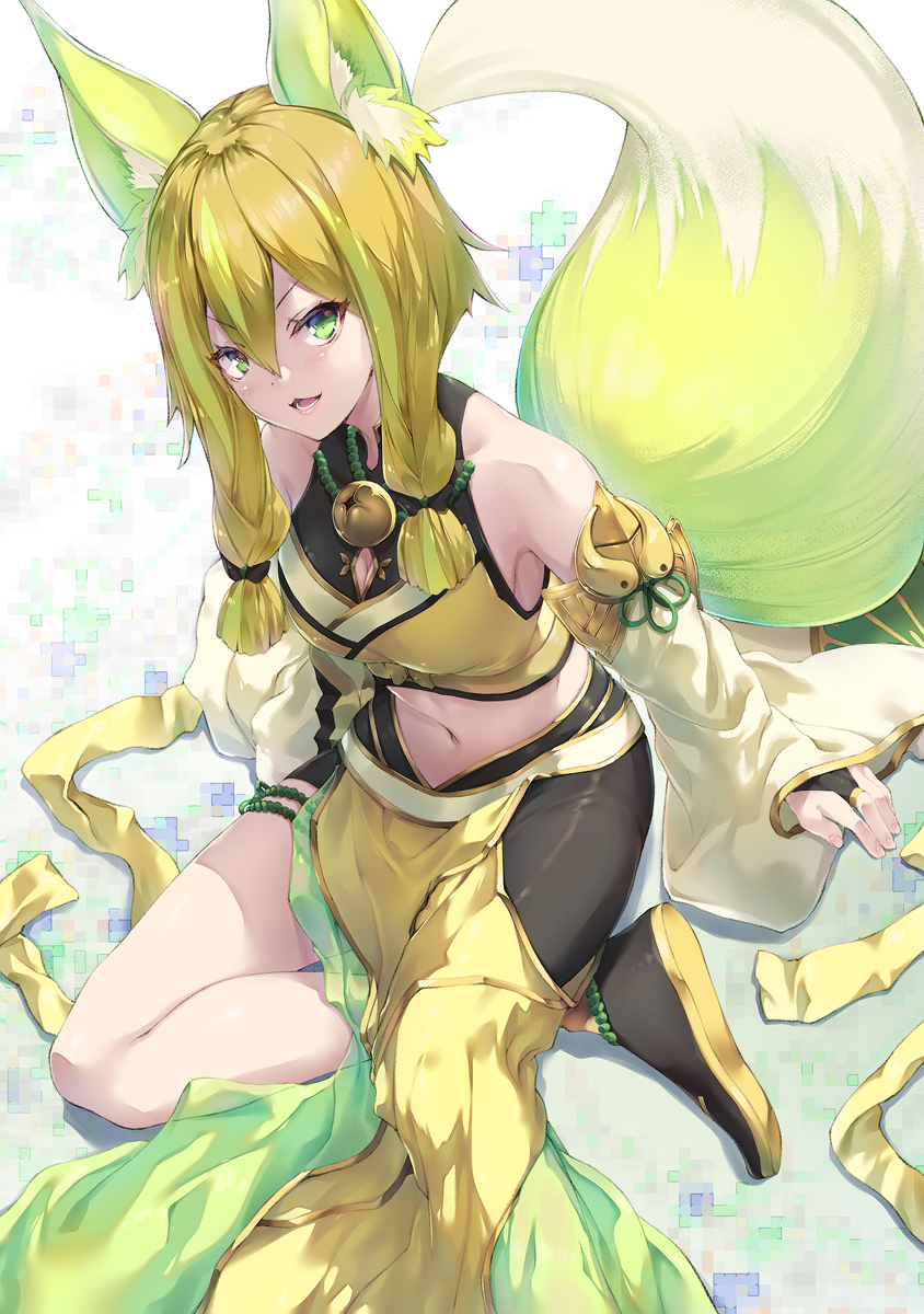 This is a pixiv picture whose title is 珠の御巫フゥリ.
