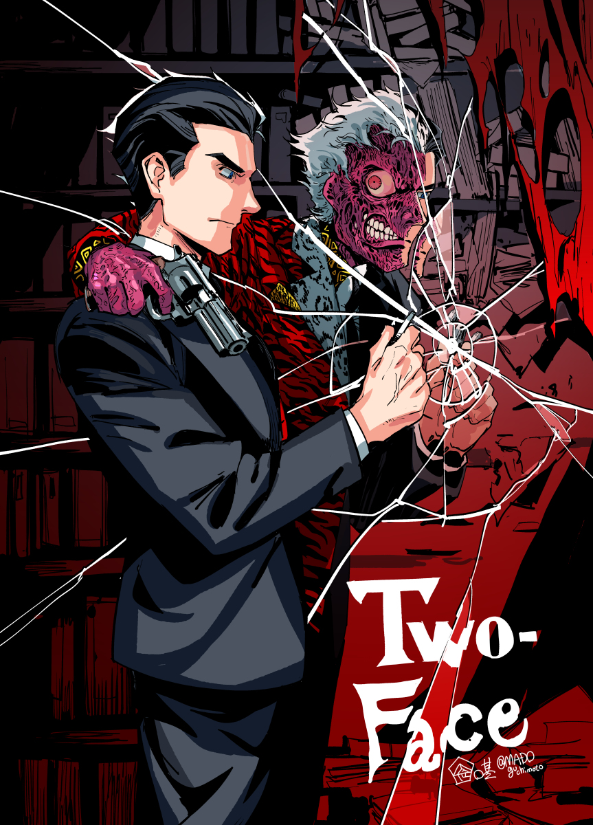 This is a pixiv picture whose title is Two-Face.