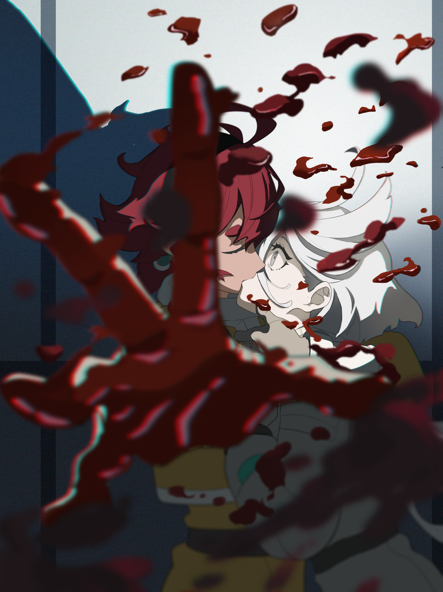 This is a pixiv picture whose title is 窒息的爱.