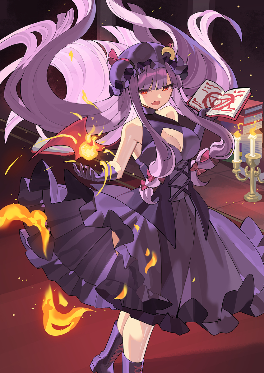 This is a pixiv picture whose title is ヴァンパイアパチュリー.