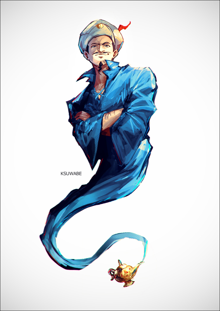 This is a pixiv picture whose title is アキネイター.