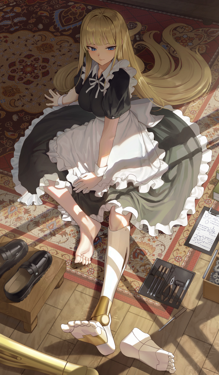 This is a pixiv picture whose title is メイド.