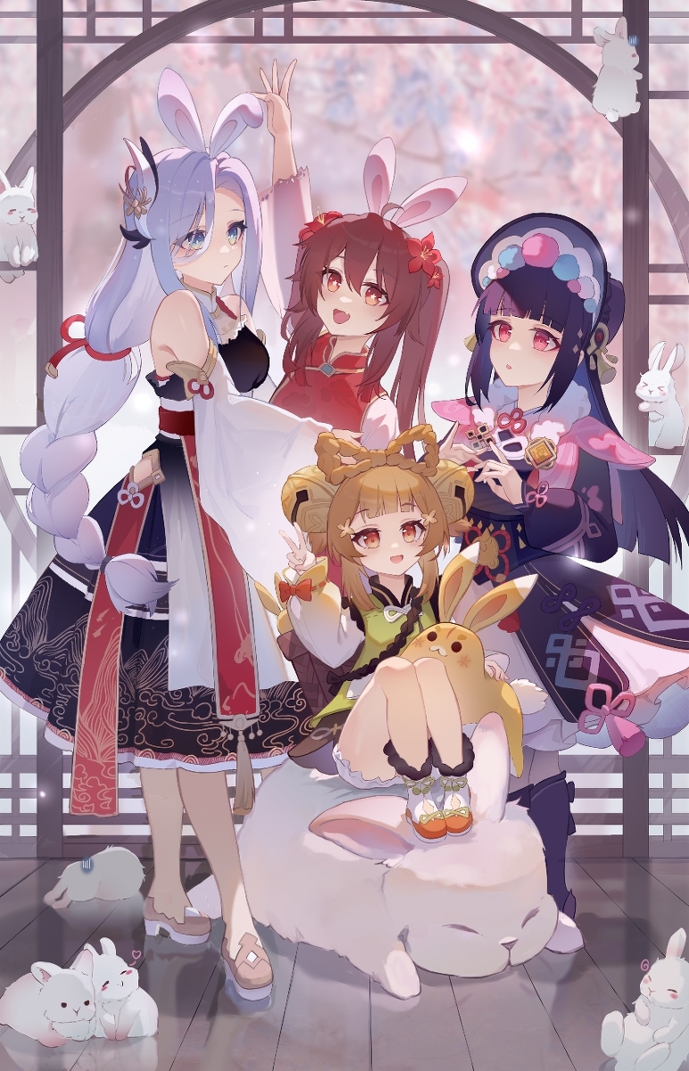 This is a pixiv picture whose title is 大大大兔兔.