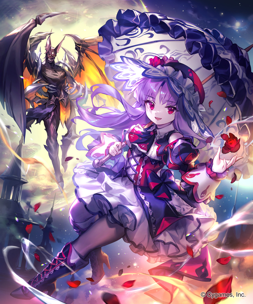 This is a pixiv picture whose title is 【Shadowverse】夜天の吸血鬼・カティア.