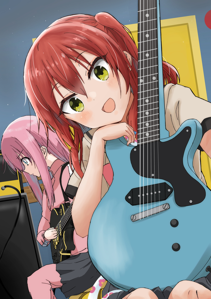This is a pixiv picture whose title is 練習の合間に.