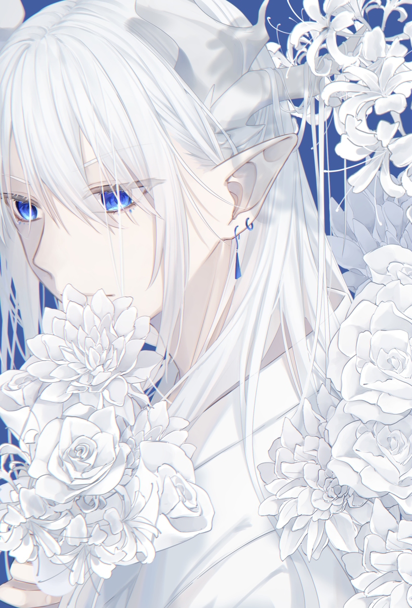 This is a pixiv picture whose title is 染まるのは何色になるか.