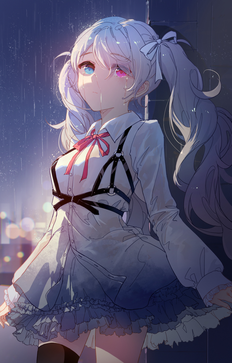 This is a pixiv picture whose title is 雨.