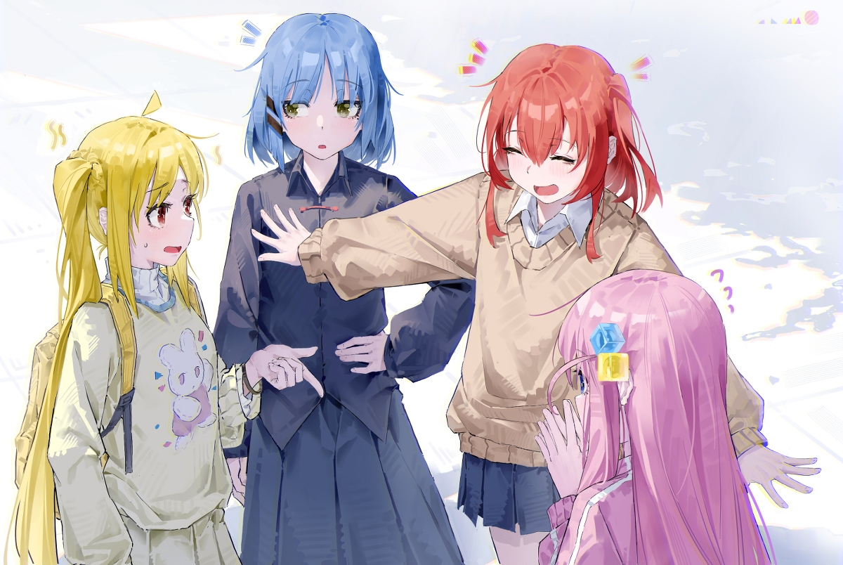 This is a pixiv picture whose title is 神乐队的日常.